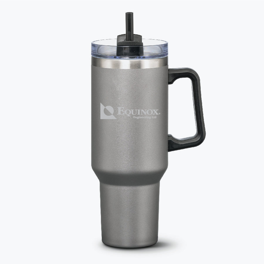 Compeer Handle Travel Mug with Straw – 40oz