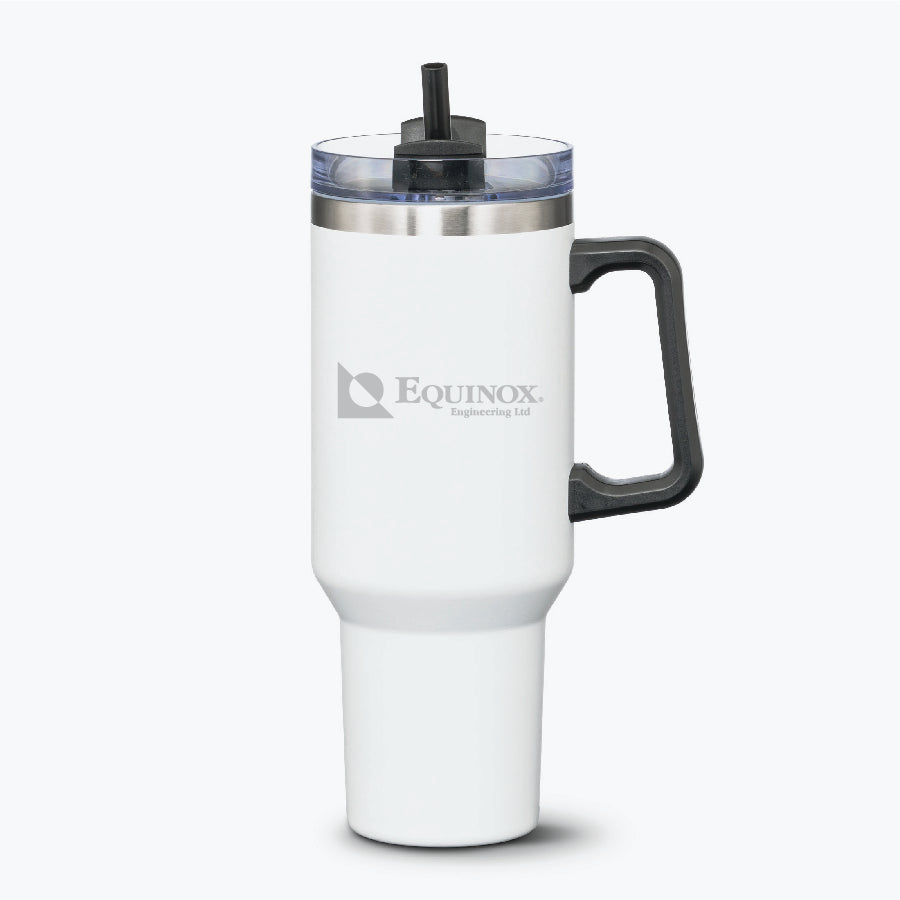 Compeer Handle Travel Mug with Straw – 40oz