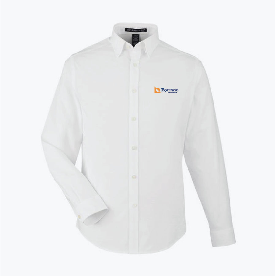 Devon & Jones Men's CrownLux Performance Spencer Poplin Shirt