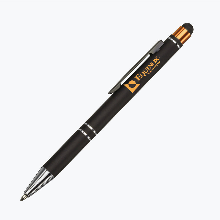Scroll Metal Ballpoint Pen & Stylus